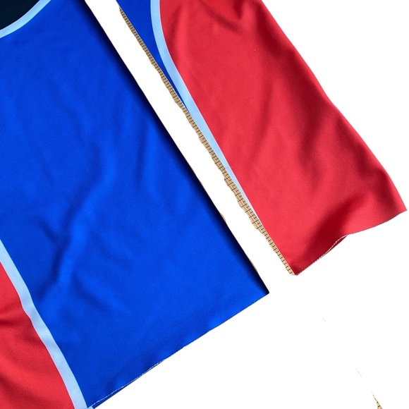 Fox Racing Jersey Adult Small Long Sleeve Red White Blue Lightweight Performance - Picture 6 of 7